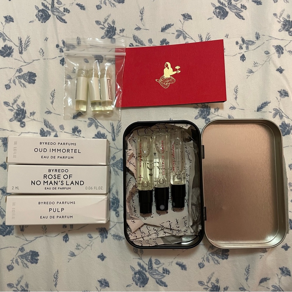Frangrance Sampler (Byredo, Kismet Olfactive, House Of Land)